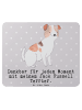 Mr. & Mrs. Panda Mauspad Jack Russell Terrier Moment mit Spruch in Grau Pastell