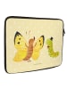 Mr. & Mrs. Panda Laptop Case Raupe Schmetterling ohne Spruch in Gelb Pastell