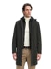 Marc O'Polo Stehkragen-Wollmantel regular in Dark Grey Melange