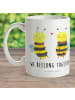 Mr. & Mrs. Panda Tasse Biene Verliebt mit Spruch in Weiß