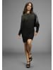 Laura Scott Strickkleid in schwarz-goldfarben