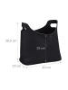 relaxdays 9x Filztaschen in Schwarz - (B)40 x (H)39,5 x (T)23 cm