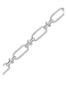 faina Women Cable Chain Link Bracelet in Silver