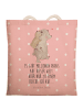 Mr. & Mrs. Panda shopping bag Papa Bär mit Spruch in Rot Pastell