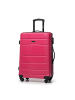 Wittchen Medium suitcase and cosmetic case made of textured in Pink
