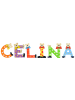 Playshoes Deko-Buchstaben "CELINA" in bunt