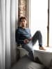 Phil & Co. Berlin  Pyjama Henley in Dunkelblau