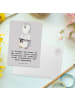 Mr. & Mrs. Panda Postkarte Karate Trainerin mit Spruch in Grau Pastell