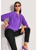 MADELEINE Elegante Bluse mit V-Ausschnitt in lavendellila
