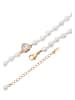 faina Women Necklace in Rose Gold White