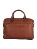 mh michael heinen Leder-Bürotasche, Laptoptasche, hochwertig in Tan & Dark Brown