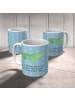Mr. & Mrs. Panda Kindertasse Krokodil mit Spruch in Blau Pastell