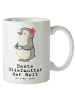 Mr. & Mrs. Panda Becher Pinguin Beste Stiefmutter der Welt mit S... in Weiß