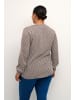 KAFFE curve Langarm-Bluse KCkennie in Java Vintage/Letter Print