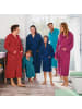 REDBEST Frottier Unisex-Bademantel mit Kapuze Chicago in dunkelblau