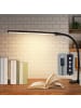 ZMH Tischleuchte LED in schwarz Flexibel Klemmleuchte 3000-6500K dimmbar 5W