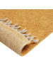 Beliani Kurzflor ASTAF in Gelb - (W) 140 x (L) 200 cm