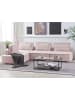 Beliani 4-tlg Modulsofa TIBRO in Rosa/Braun