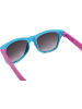 styleBREAKER Nerd Sonnenbrille in Hellblau-Pink / Grau Verlauf