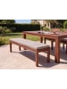 Beliani 2-tlg Gartenbank TUSCANIA in Braun/Beige