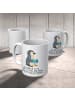 Mr. & Mrs. Panda Teetasse Pinguin Buch mit Spruch in Weiß