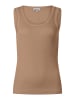 More & More schmales Tank-Top, gerippt in brown