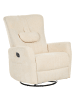 Beliani Fernsehsessel REA in Beige/Schwarz - (W) 85 x (H) 102 x (L) 107 cm