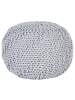 Beliani Pouf PRIENE in Grau - (W) 50 x (H) 35 x (L) 50 cm