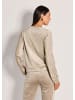 MADELEINE Langarm Animal-Print Pullover in taupe