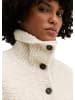 Marc O'Polo Ärmelloser Cardigan slim in Light Stone Melange