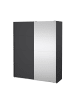 ebuy24 Schiebetürenschrank Bergamo (2-türig) Grau 179 x 67 cm