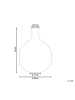 Beliani Blumenvase RAZALA in Bunt - (W) 26 x (H) 40 x (L) 34 cm