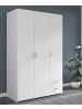 58 aufm Kessel KLEIDERSCHRANK 3-trg. Parisot Daily 2 Holzdekor Weiß