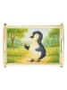 Mr. & Mrs. Panda Holz Serviertablett Pinguin Marienkäfer Design ... in Weiß
