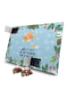 Mr. & Mrs. Panda Adventskalender Rotkehlchen Federn mit Spruch in Eisblau
