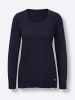 creation L Langarm-Pullover in marine