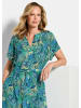 GOLDNER Viskosekleid mit floralem Muster in salbei / gemustert