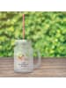 Mr. & Mrs. Panda Mason Jar Huhn Stolz mit Spruch in Transparent