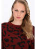 myMo ROCKS Sweater in wine red black