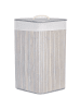 Beliani Wäschekörbe MATARA in Grau/Weiß - (W) 60 x (H) 60 x (L) 35 cm