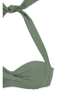 LASCANA Bügel-Bandeau-Bikini-Top in oliv
