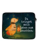 Mr. & Mrs. Panda Notebook Tasche Glühwürmchen Design mit Spruch in Weiß