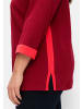 sheego Sweatshirt in dunkelrot