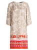 Betty Barclay Sommerkleid mit Rundhalsausschnitt in Taupe/Rot