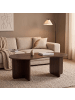 CALICOSY Couchtisch MOSS in Nussbaum - (W)110  x (H)40  x (L)60 cm