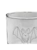 Mr. & Mrs. Panda Trinkglas Fledermaus Flügel ohne Spruch in Transparent
