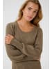 Kaffe KAdora Knit Pullover Slim fit in Caribou Melange