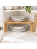 relaxdays Arbeitsplatten-Regal in Natur - (B)30 x (H)15 x (T)30 cm