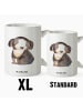 Mr. & Mrs. Panda Tasse Hund Entspannen ohne Spruch in Weiß