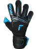 Reusch Torwarthandschuhe Attrakt Aqua Finger Support in 7736 blck/aqua blue